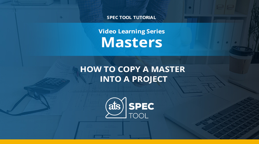 How to Copy a Master into a Project