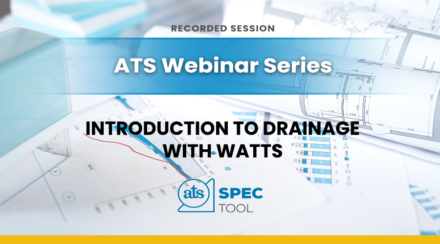 Introduction to drainage with Watts