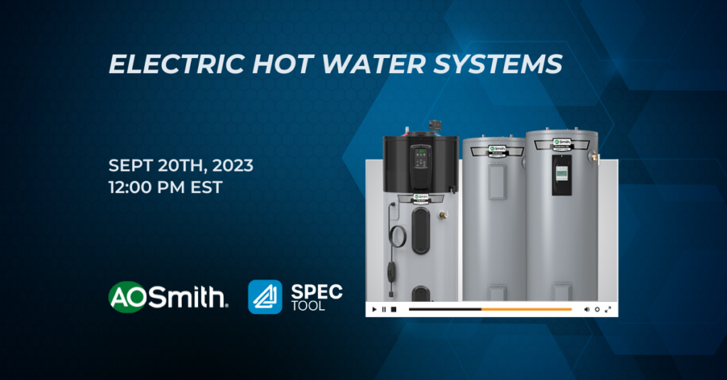 Electric Hot Water Systems ATS SpecTool