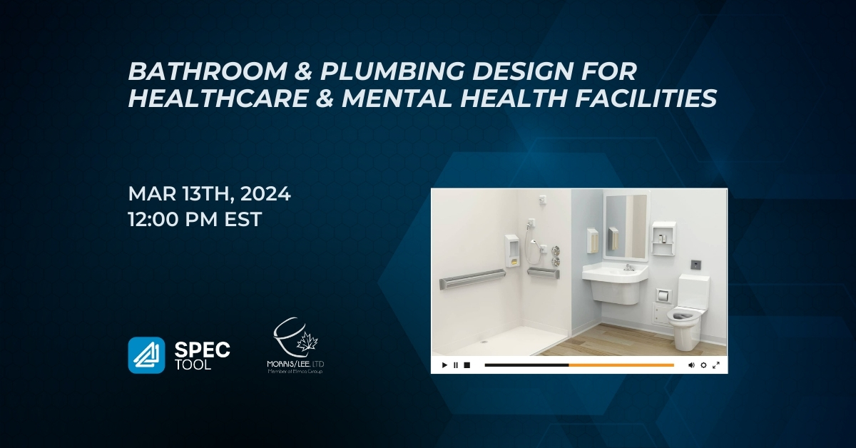 Bathroom & Plumbing Design for Healthcare & Mental Health Facilities.