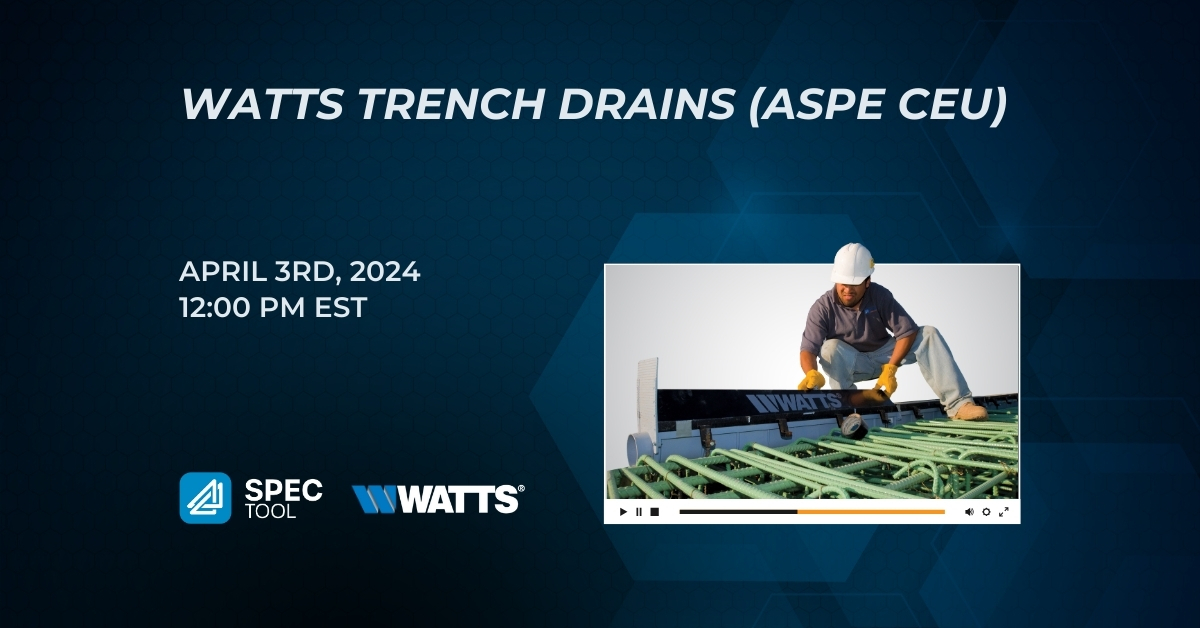 WATTS Trench Drains (ASPE CEU)