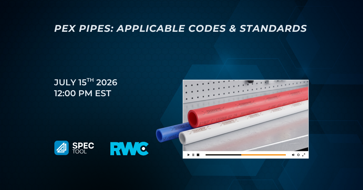 PEX Pipe: Applicable Codes and Standards with RWC